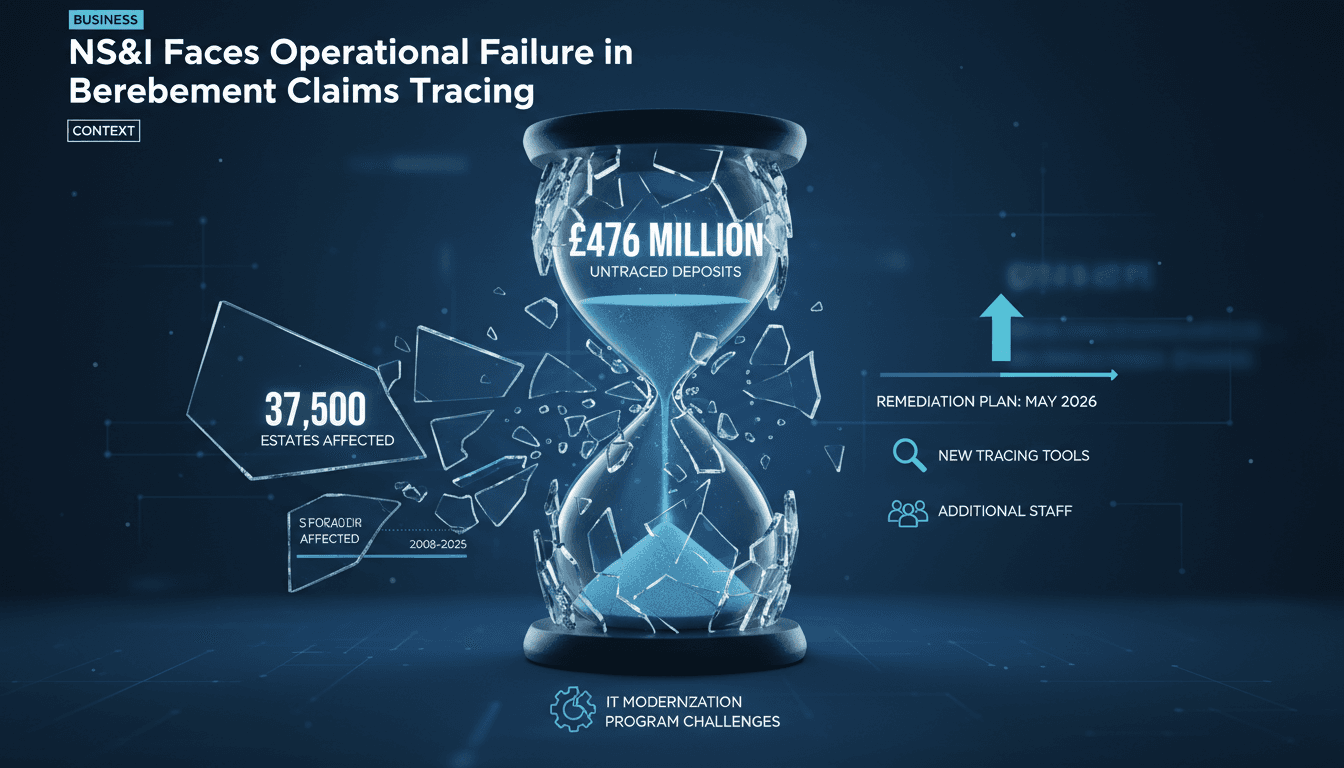 NS&I Faces Operational Failure in Bereavement Claims Tracing