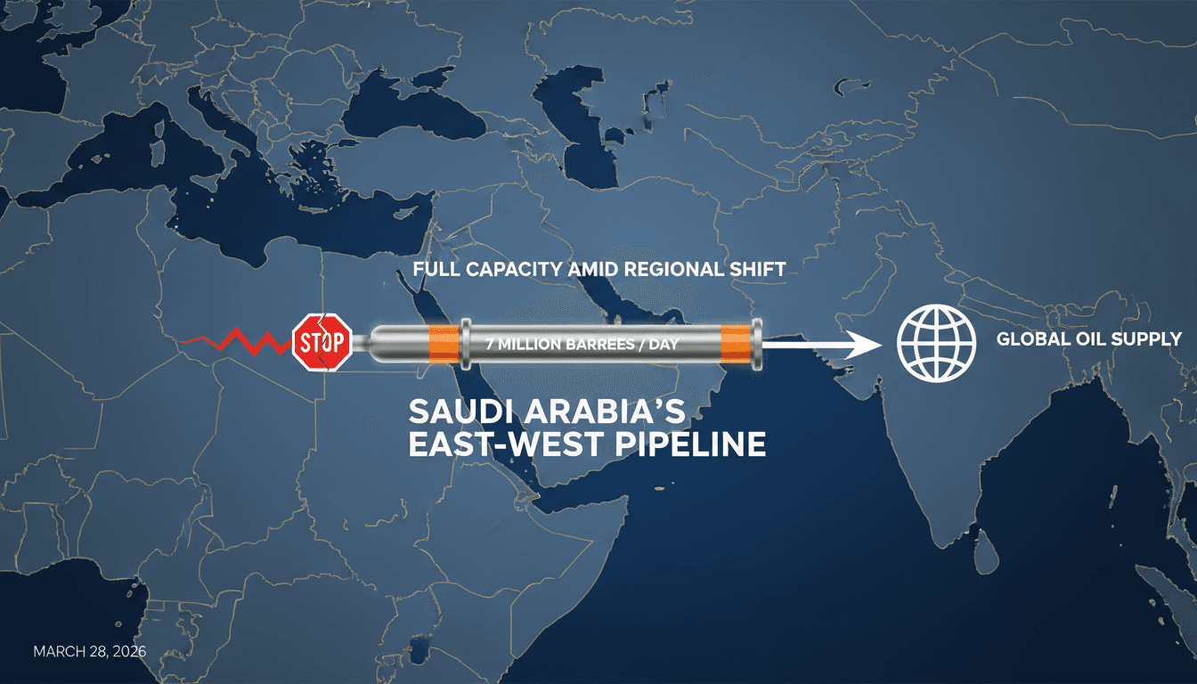 Saudi Arabia's East-West Pipeline Achieves Full Capacity Amid Regional Conflict
