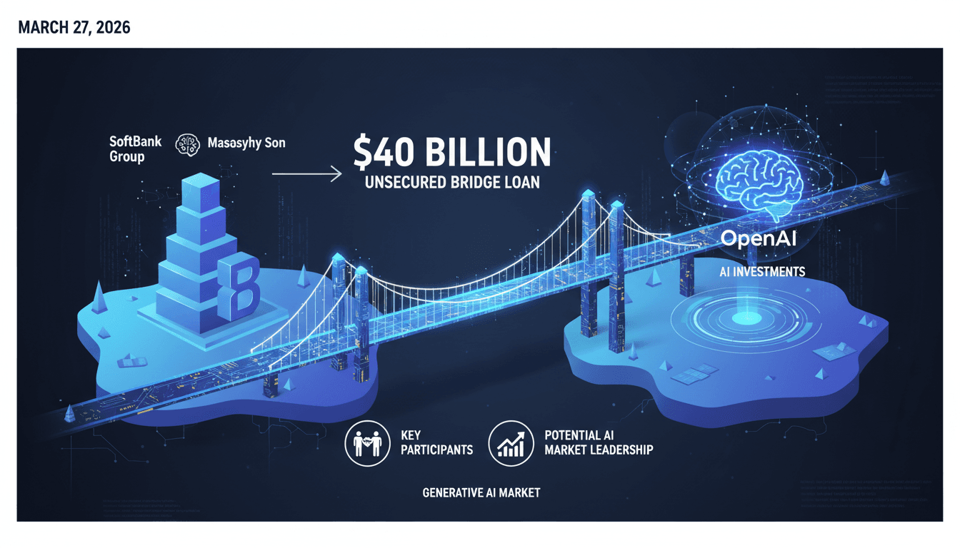 SoftBank Group secures $40 billion bridge loan for OpenAI investments