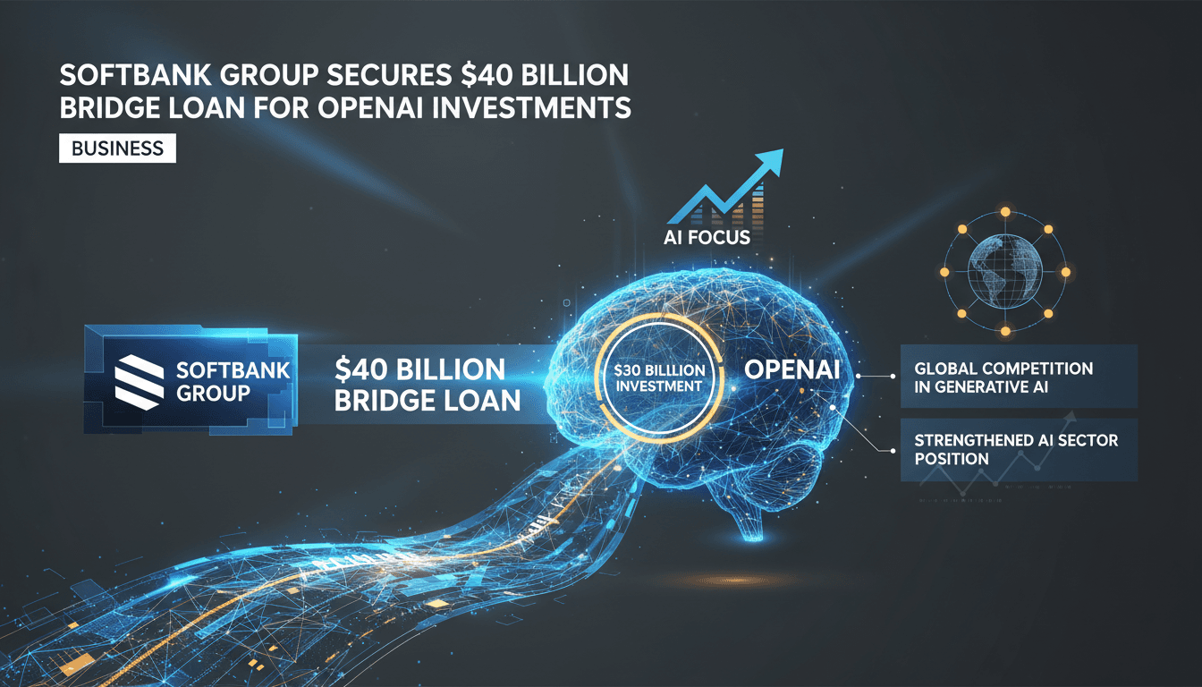 SoftBank Group secures $40 billion bridge loan for OpenAI investments
