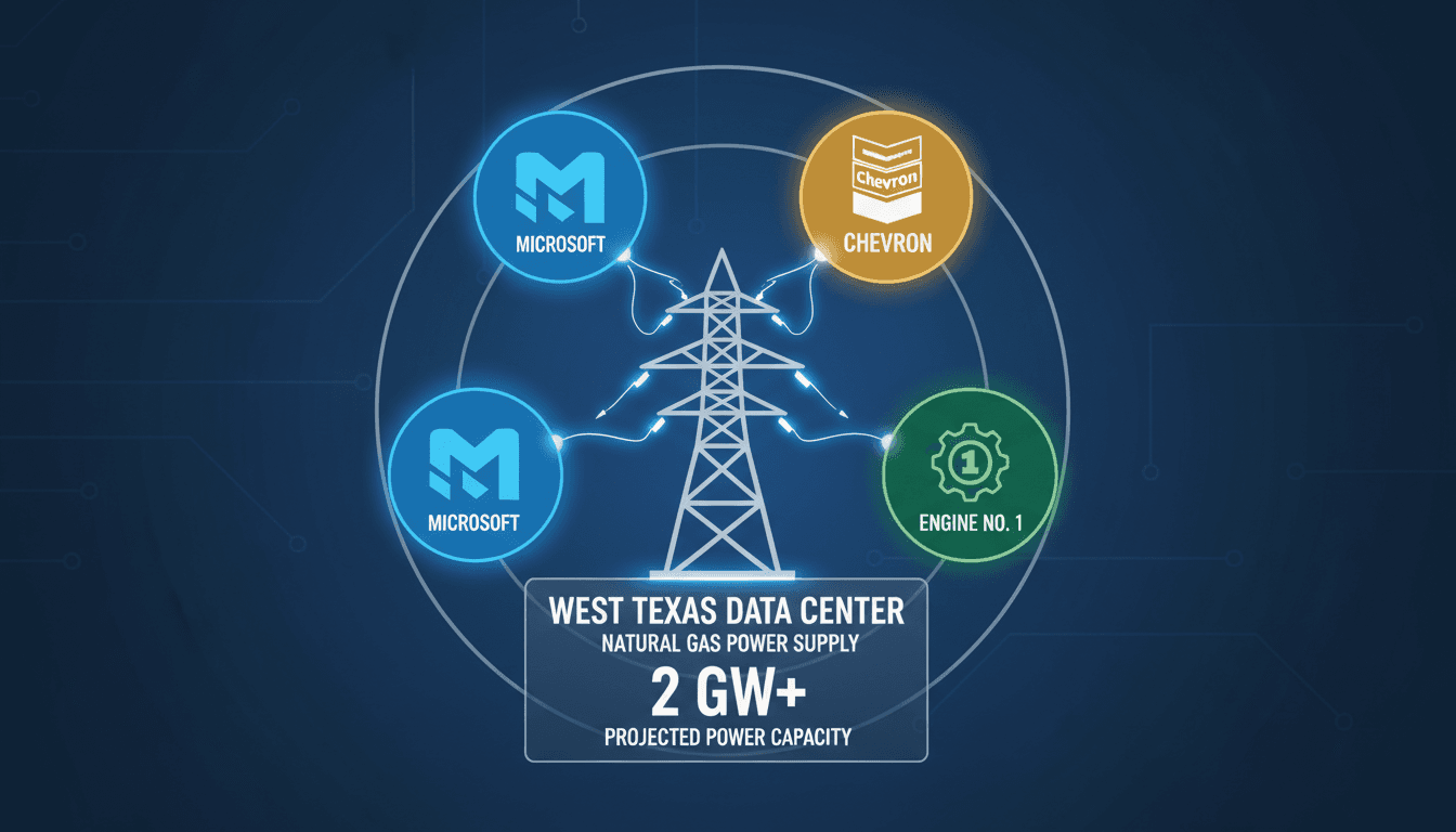 Microsoft, Chevron, and Engine No. 1 Sign Exclusivity Agreement for Texas Natural Gas Power Supply