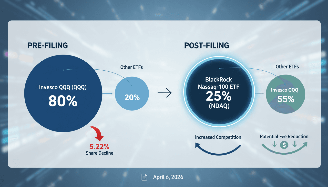 BlackRock Files for Nasdaq-100 ETF Leading to Invesco Share Decline