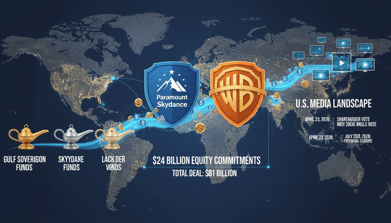 Paramount Secures $24 Billion from Gulf Funds for Warner Bros. Discovery Acquisition
