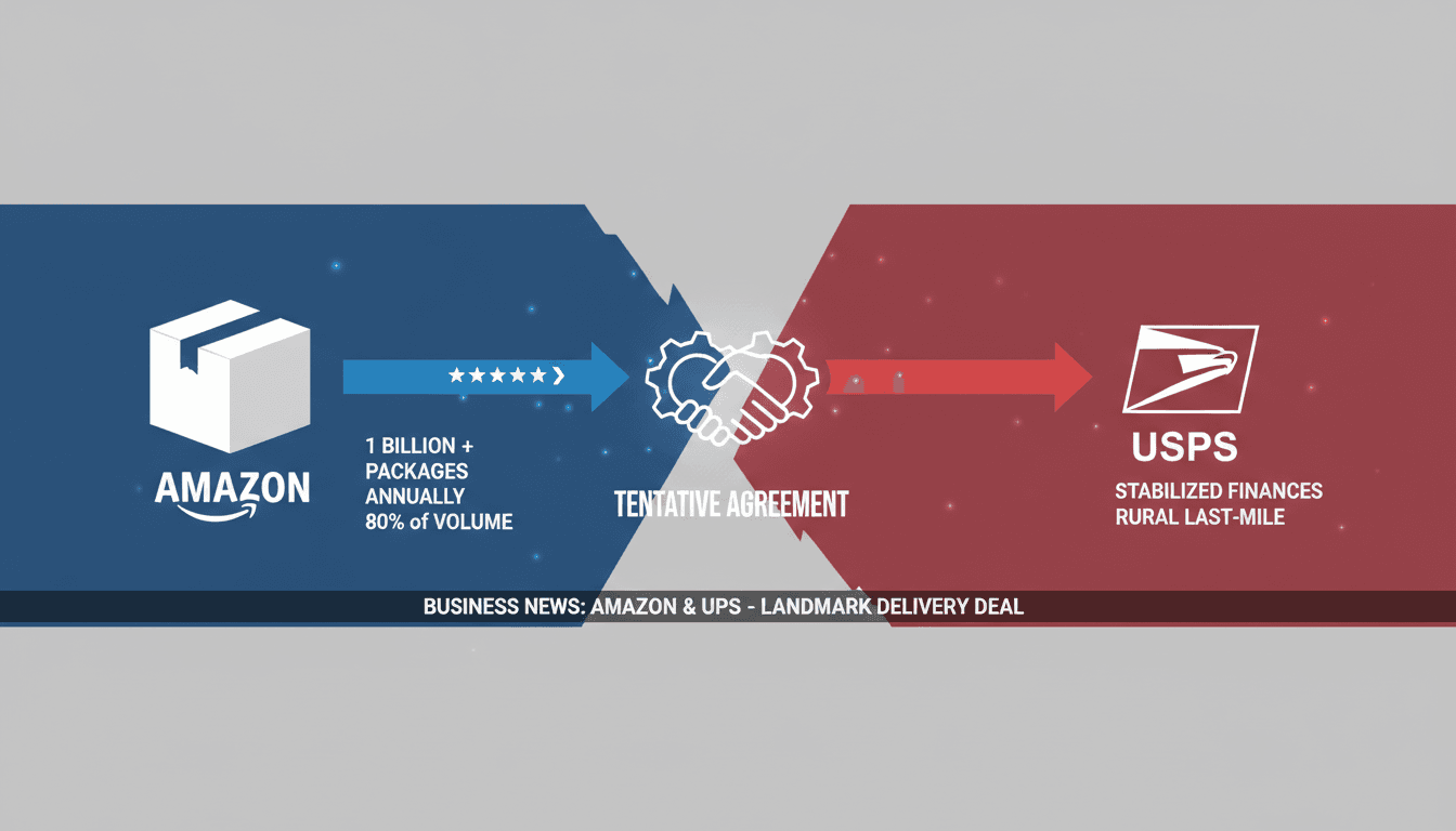 Amazon and USPS Reach Tentative Agreement for Package Deliveries Exceeding 1 Billion Annually