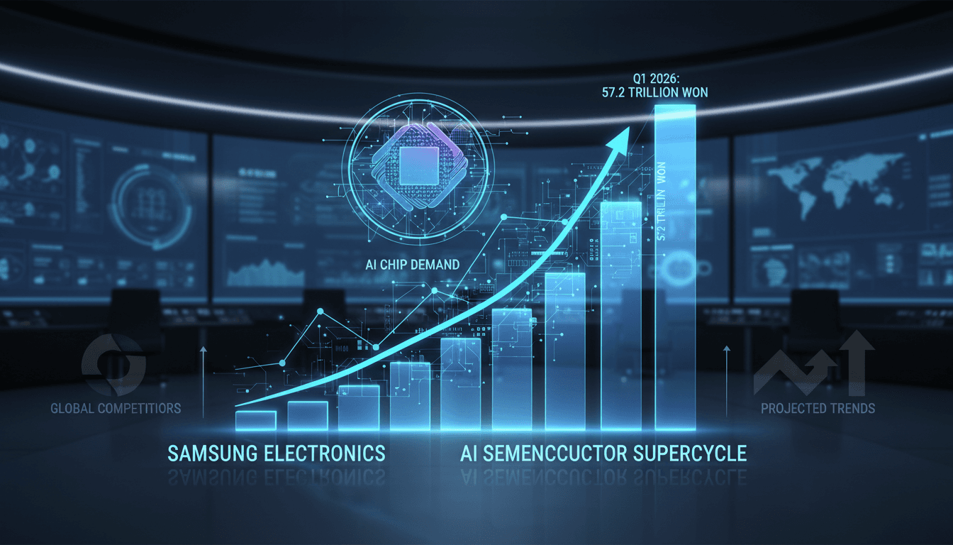 Samsung Electronics Achieves Record Q1 2026 Profit of 57.2 Trillion Won Fueled by AI Chip Demand