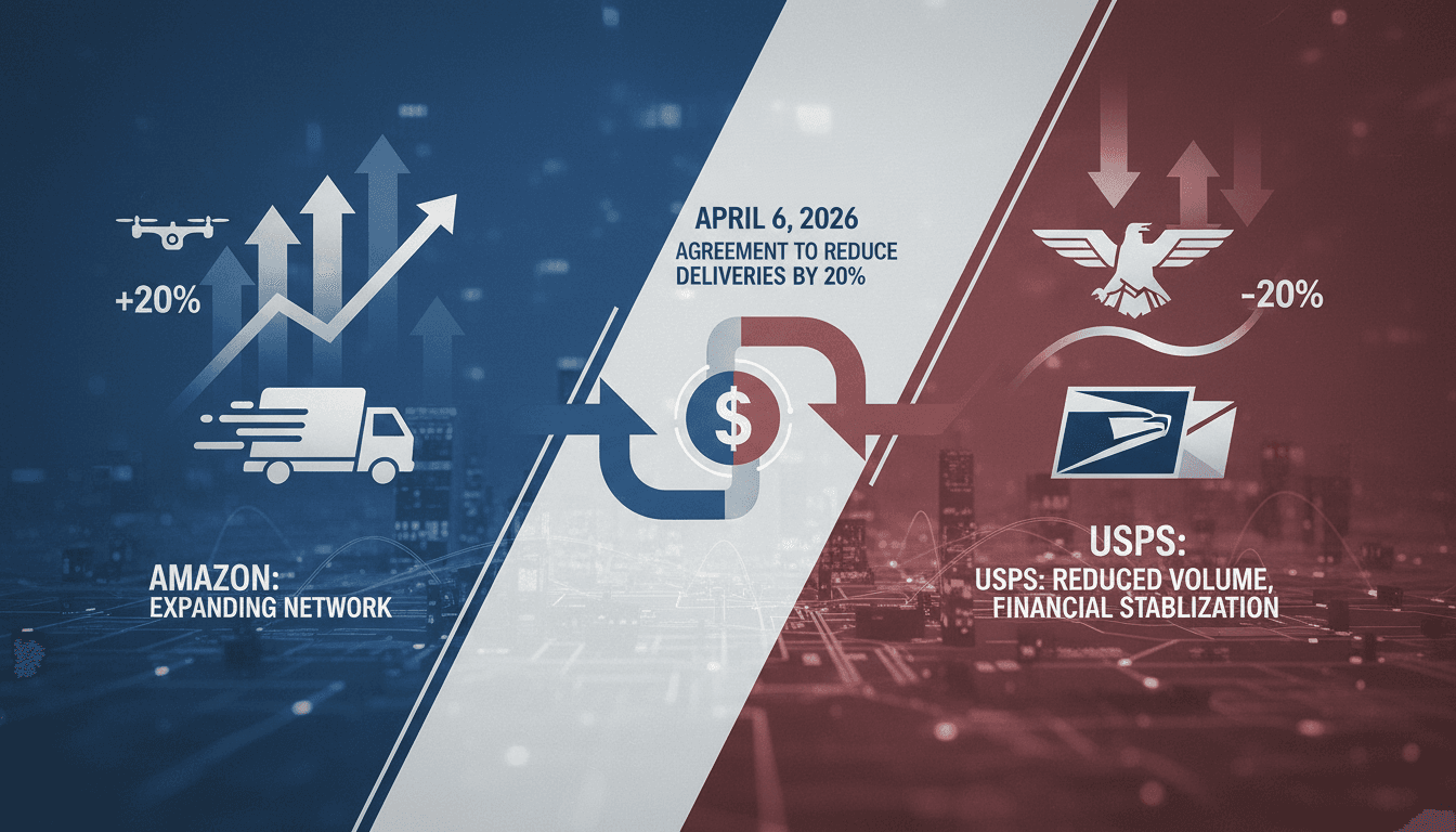 Amazon and USPS Agree to Reduce Package Deliveries by 20%