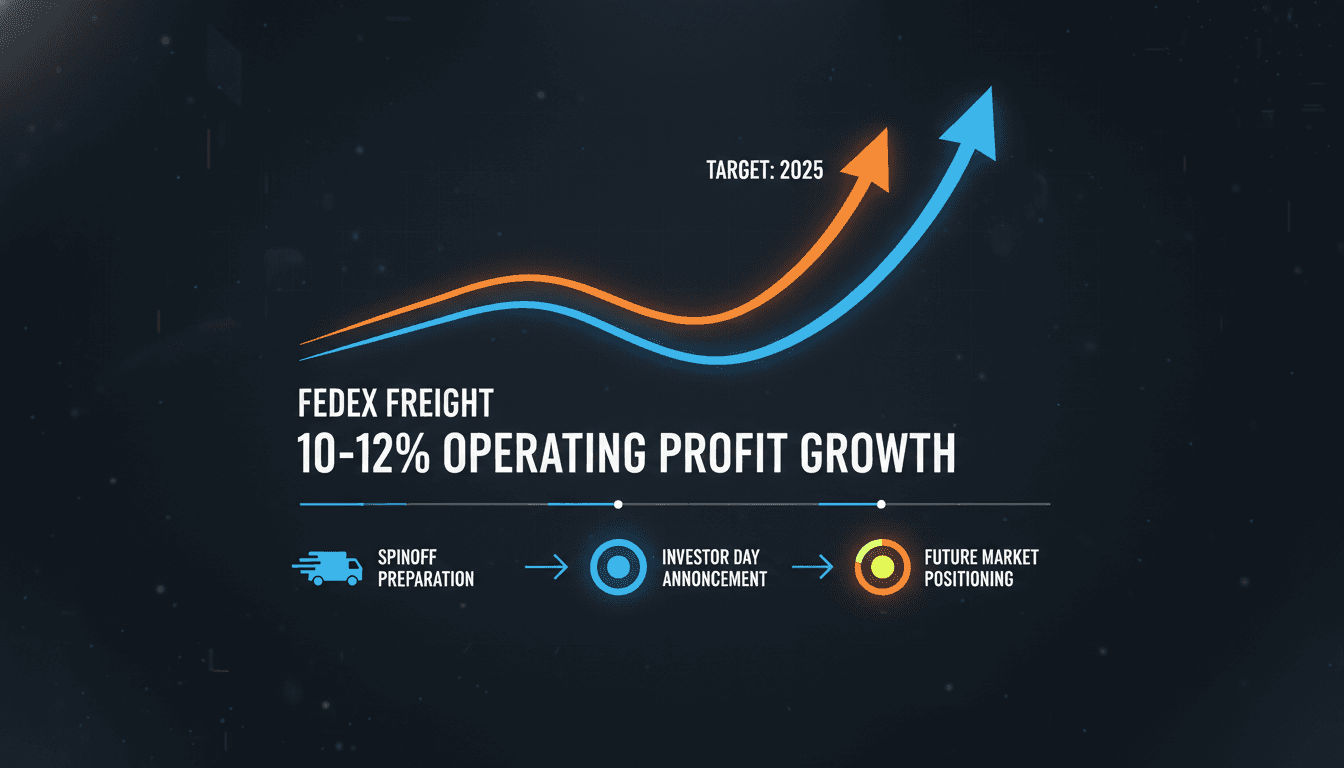 FedEx Freight Targets 10-12% Core Operating Profit Growth Ahead of Spinoff