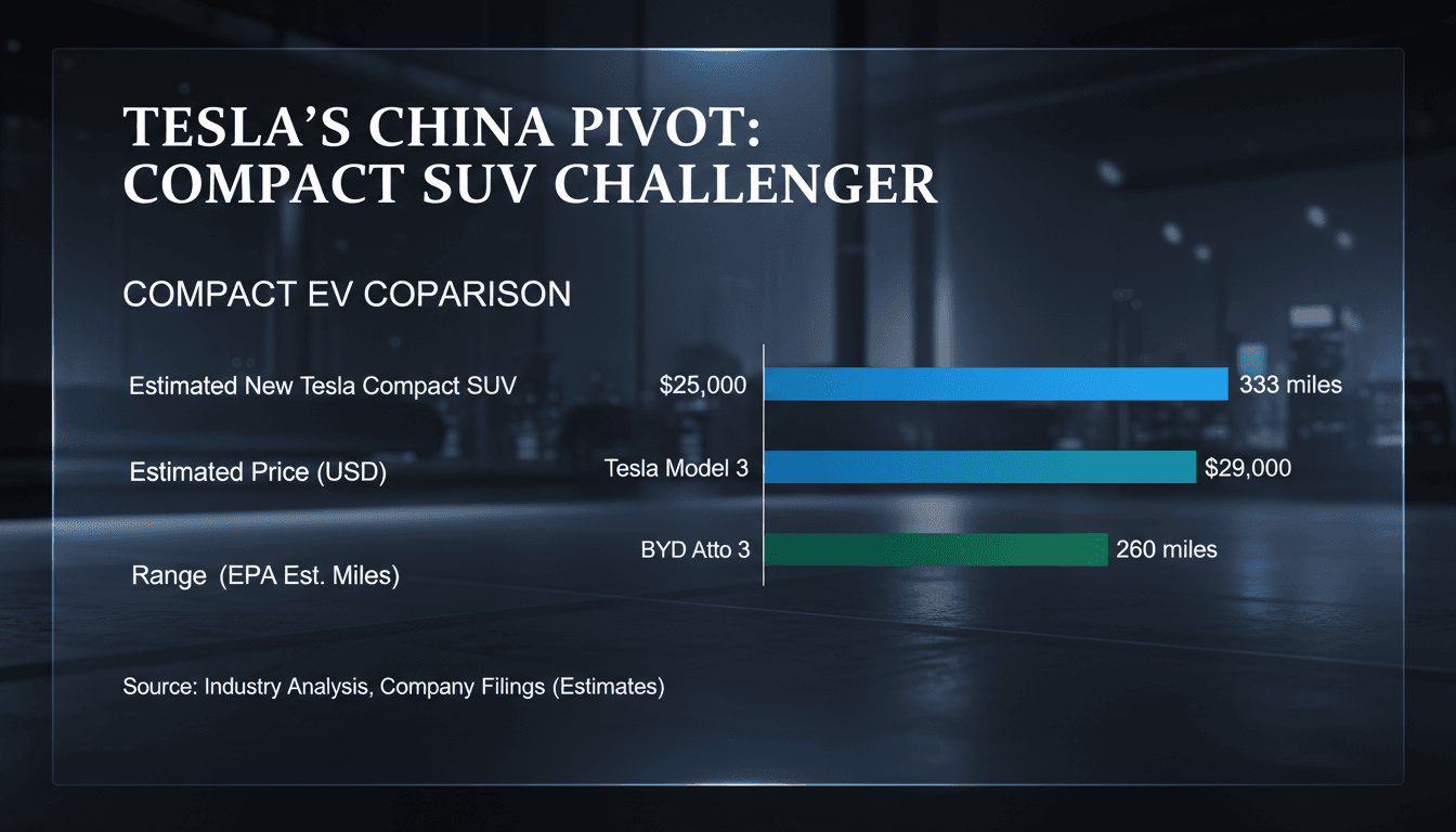 Tesla Develops New Compact Electric SUV for Production in China