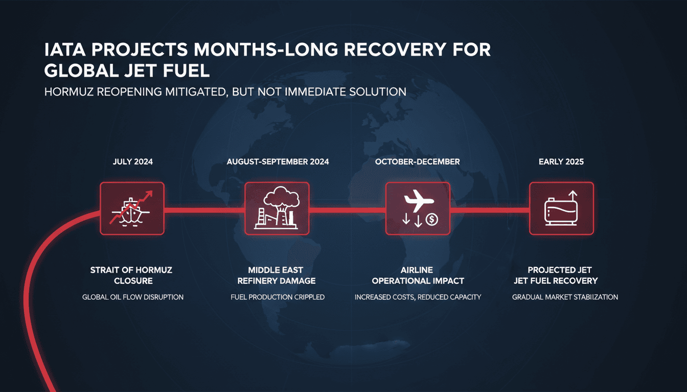 IATA Projects Months-Long Recovery for Global Jet Fuel Supplies Following Hormuz Reopening