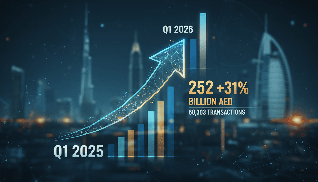 Dubai Real Estate Transactions Increase 31% to AED 252 Billion in Q1 2026