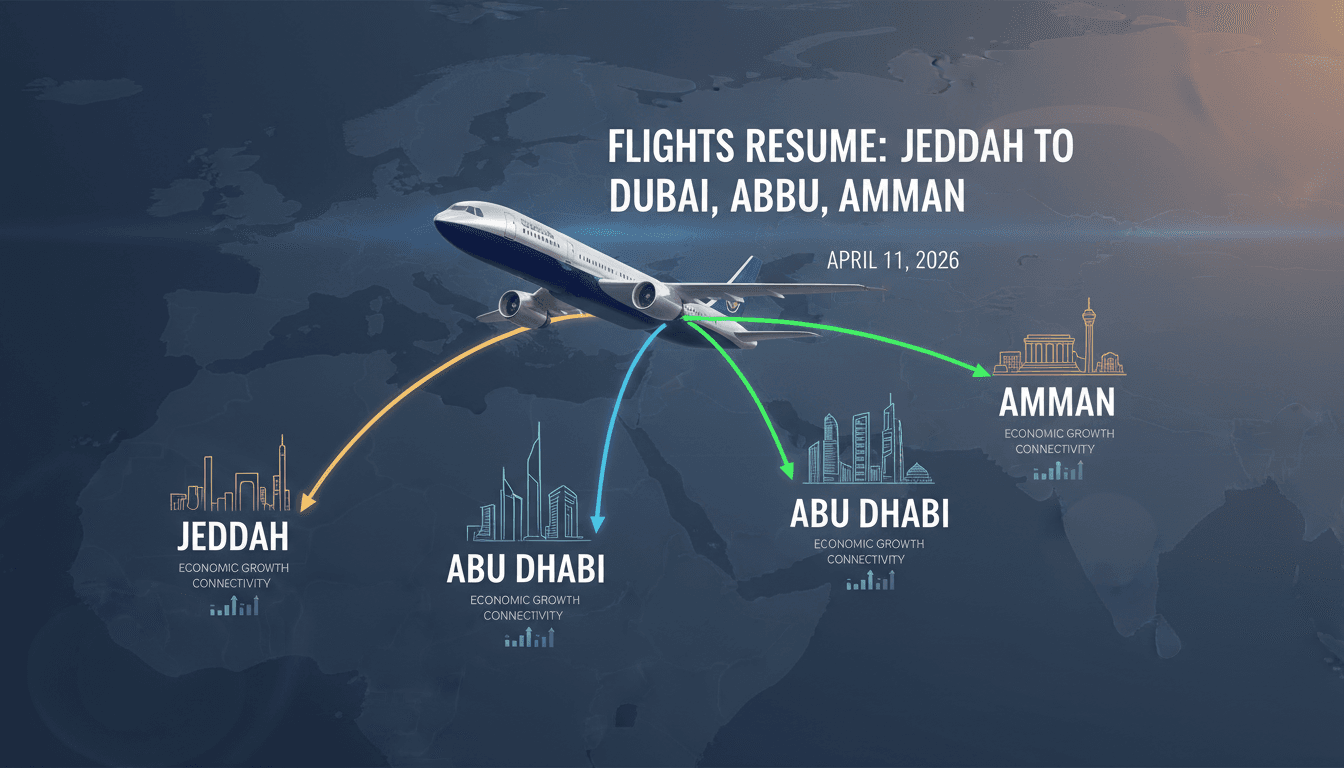 Saudia to Resume Flights from Jeddah to Dubai, Abu Dhabi, and Amman Amid Regional De-escalation