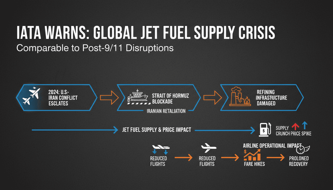 IATA Warns of Jet Fuel Supply Crisis Comparable to Post-9/11 Disruptions
