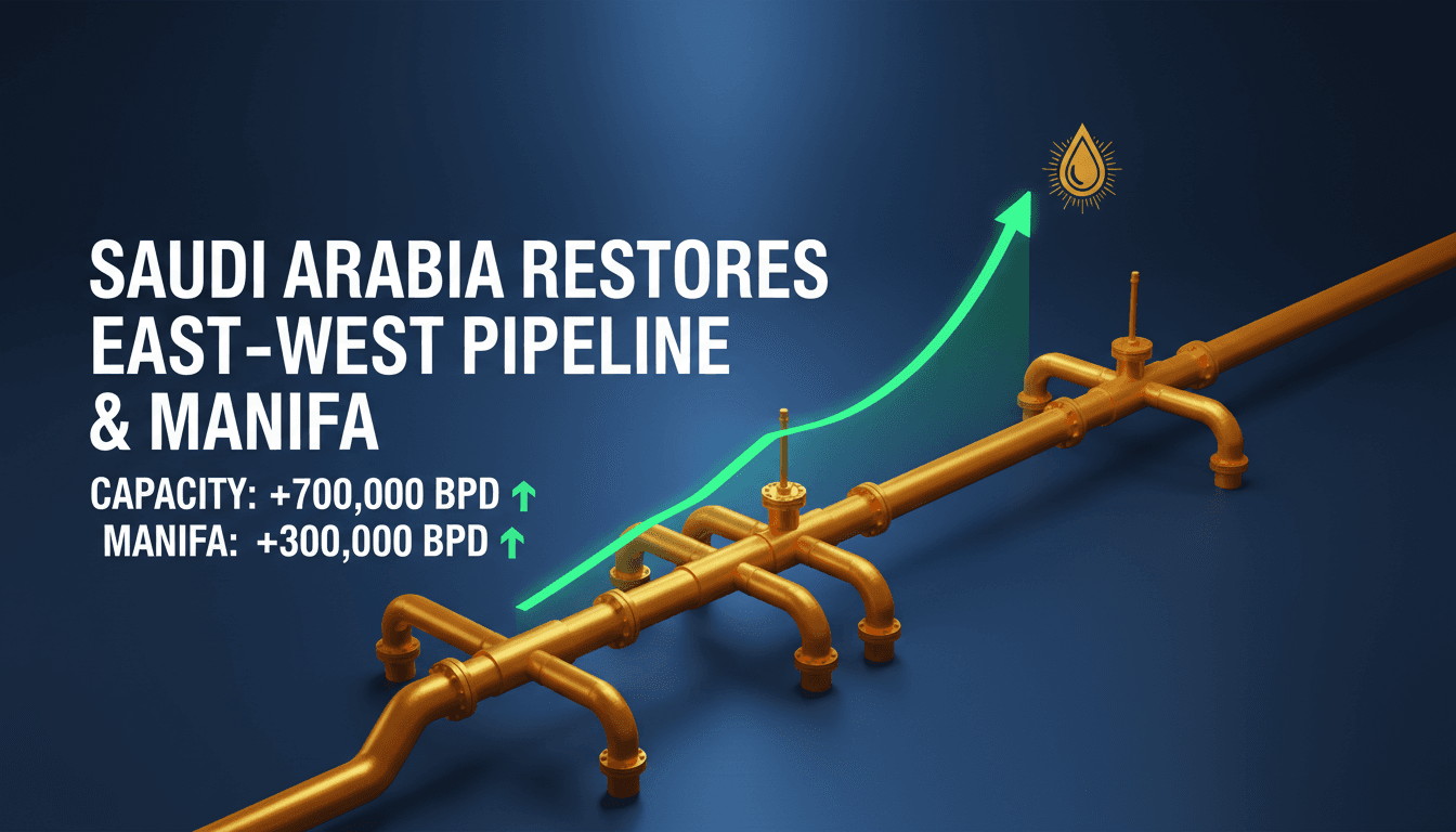 Saudi Arabia Restores East-West Pipeline and Manifa Field Production After Attacks