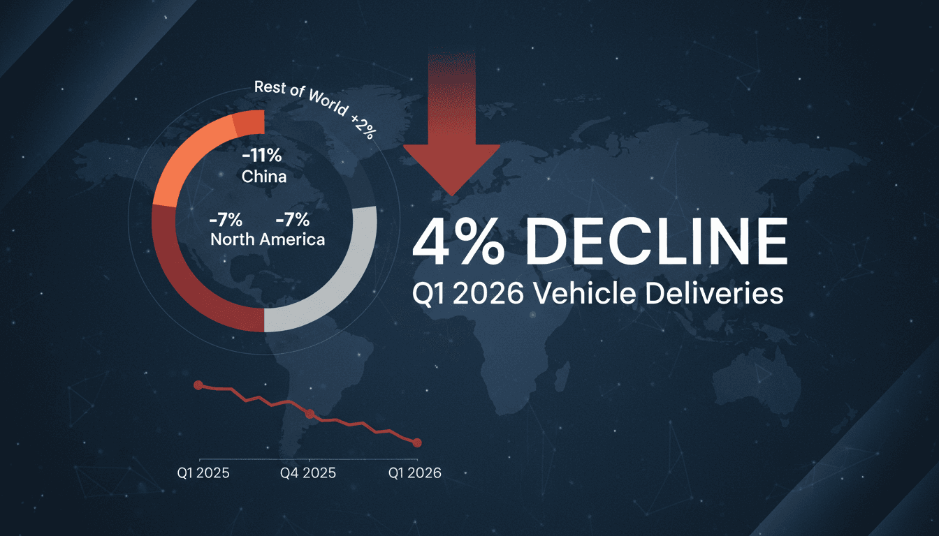 Volkswagen Group Reports 4% Decline in Q1 2026 Vehicle Deliveries Driven by Market Weakness