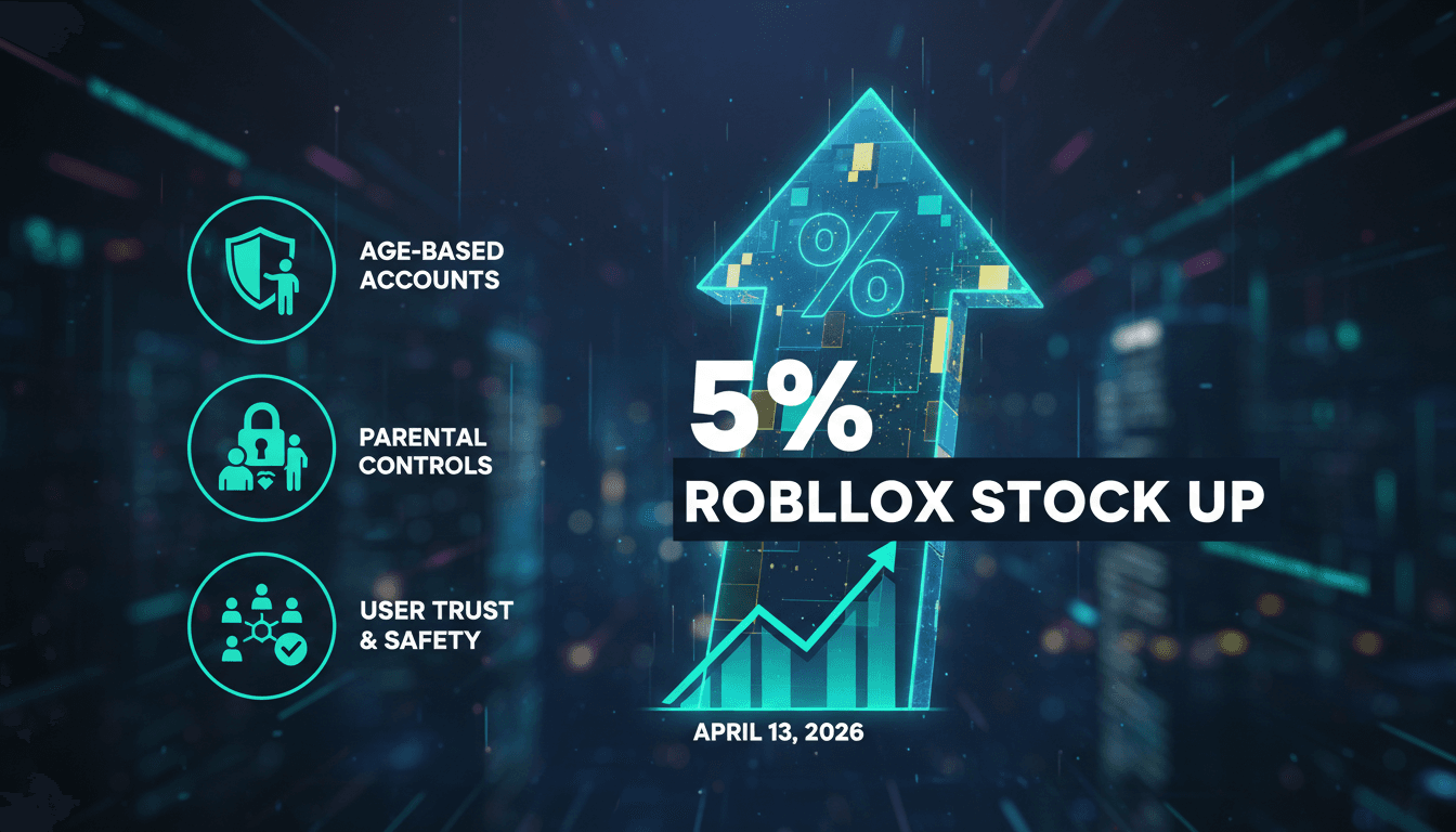 Roblox Corporation Stock Rises 5% Following Launch of Age-Based Accounts and Parental Controls