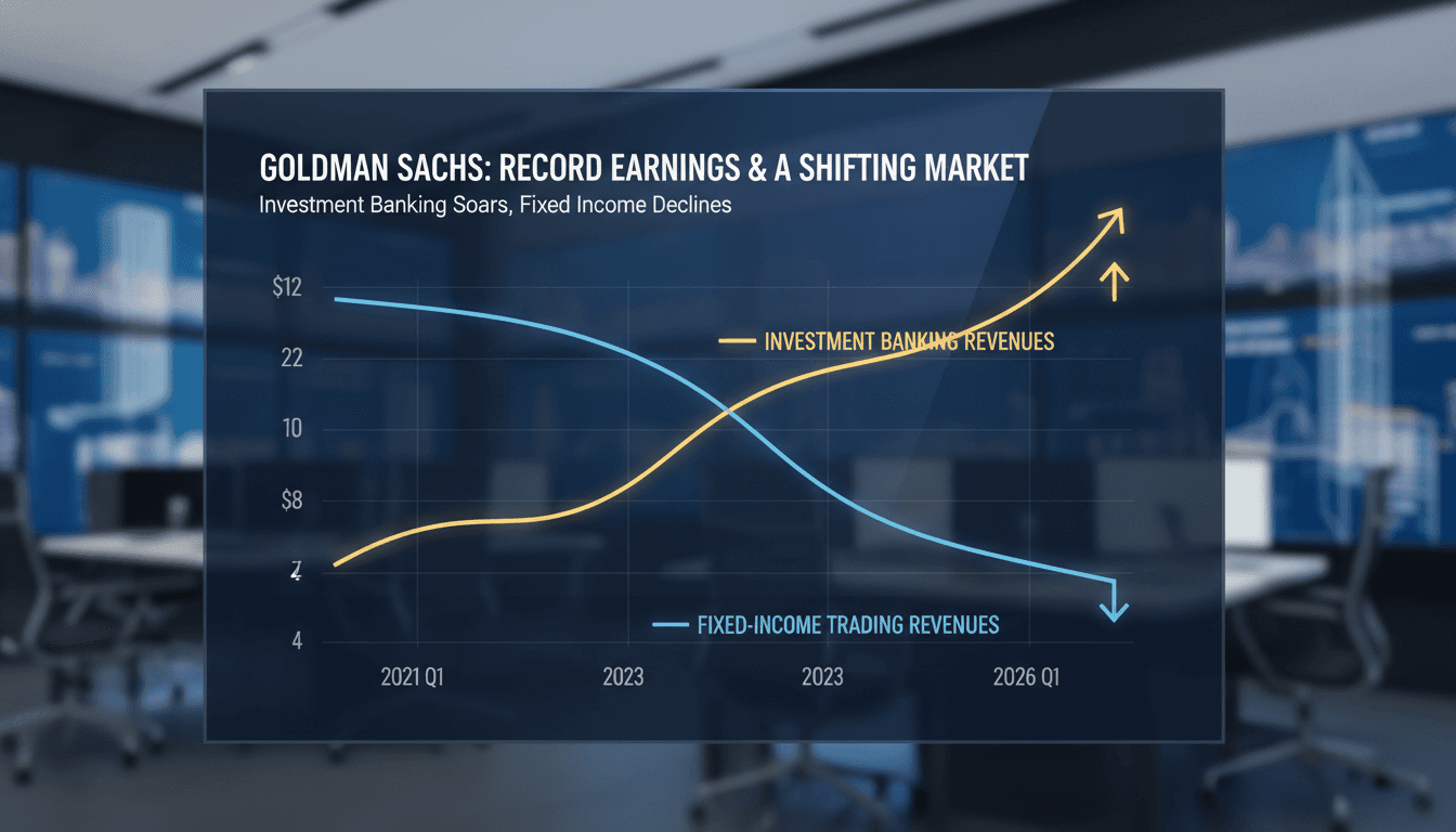 Goldman Sachs Reports Record Earnings Despite Decline in Fixed-Income Trading