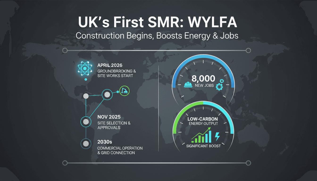 Construction Begins on UK's First Small Modular Reactor at Wylfa