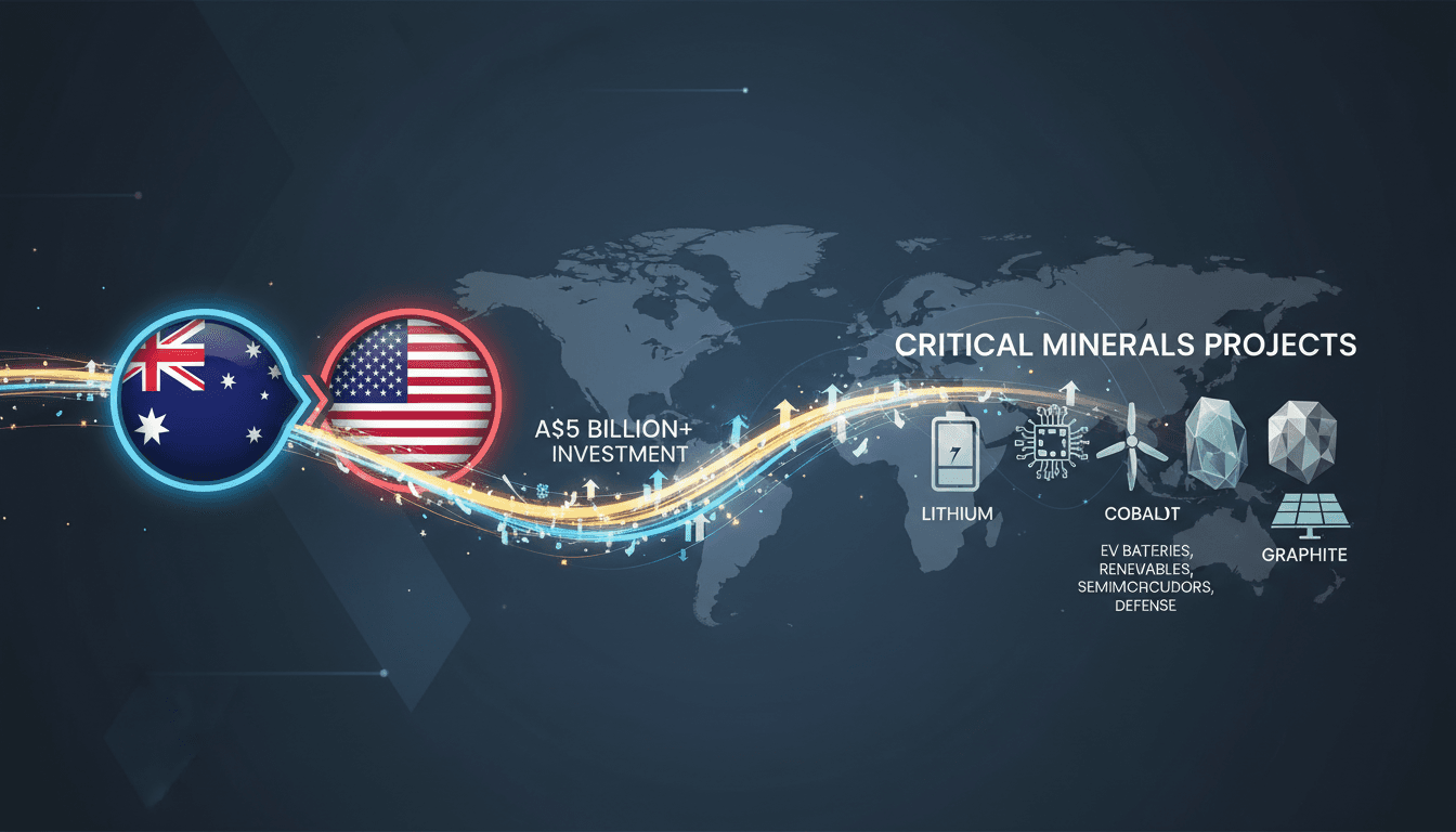Australia and US Commit A$5 Billion to Critical Minerals Projects