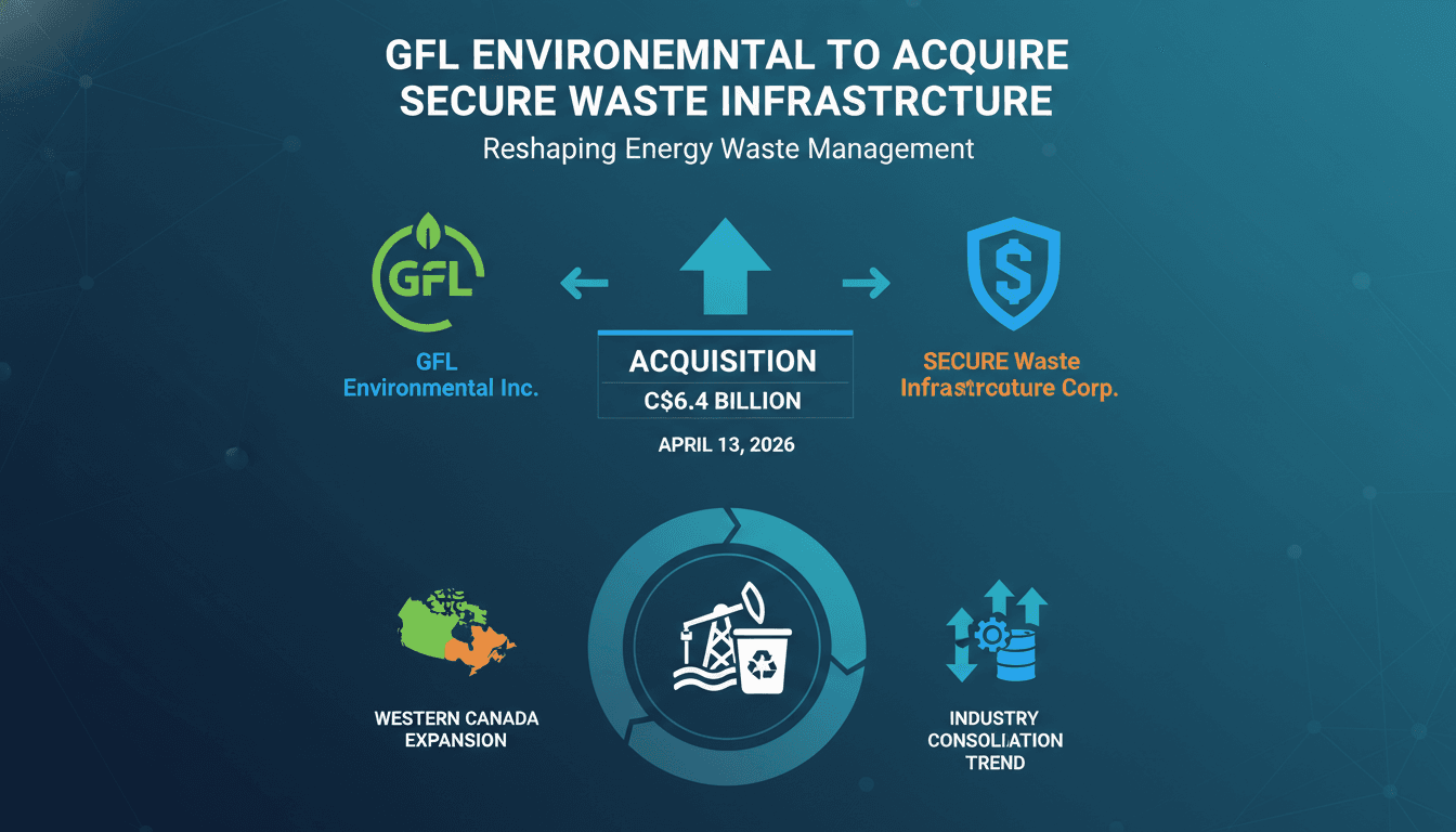 GFL Environmental to Acquire SECURE Waste Infrastructure for C$6.4 Billion
