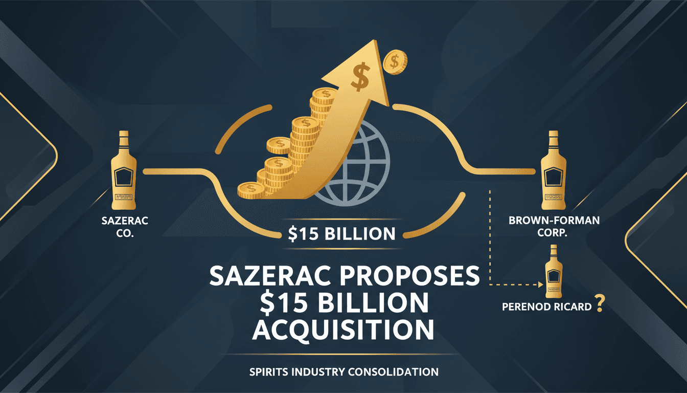 Sazerac Proposes $15 Billion Acquisition of Brown-Forman Amid Merger Talks with Pernod Ricard