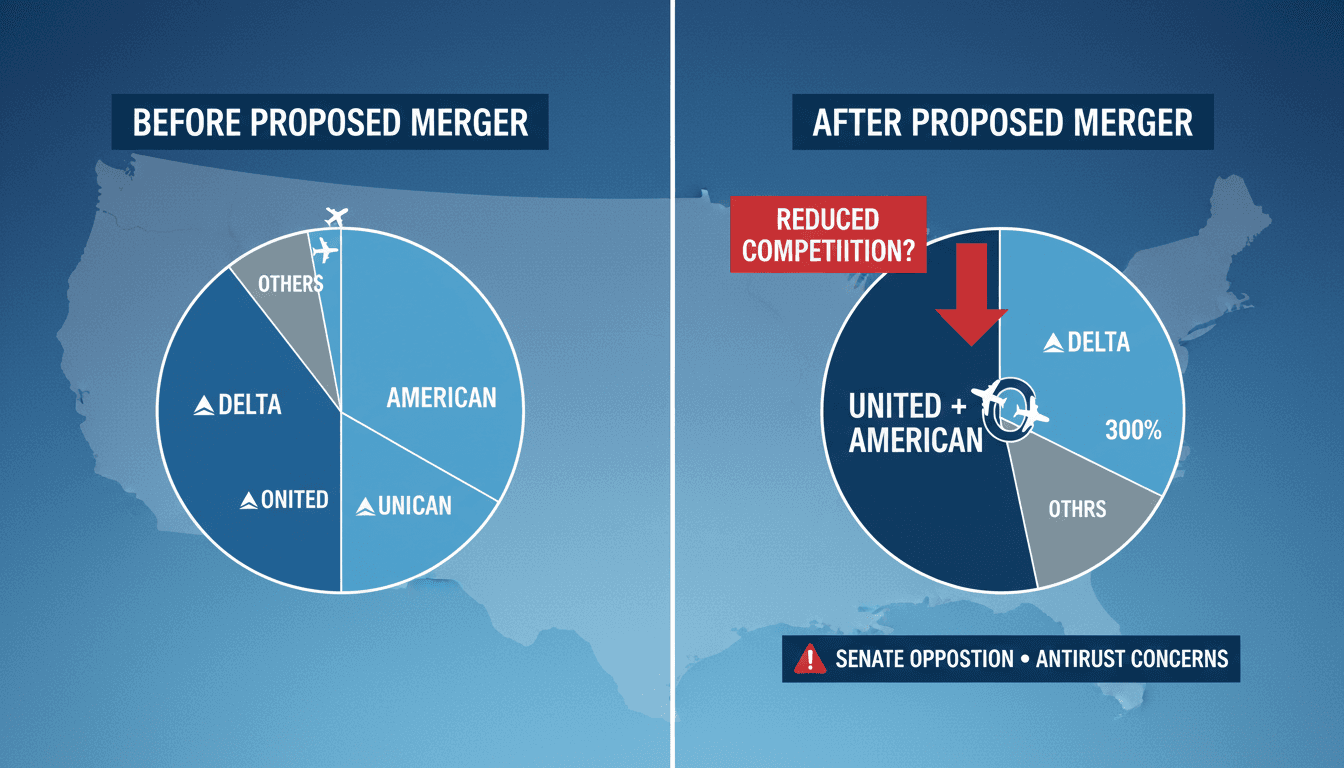 United Airlines Faces Senate Opposition to Proposed Merger with American Airlines