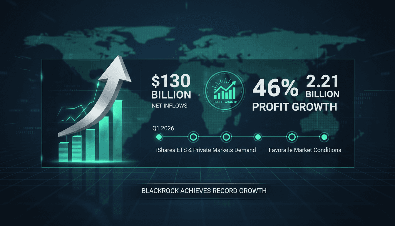 BlackRock Achieves Record $130 Billion Net Inflows in Q1 2026 with 46% Profit Growth