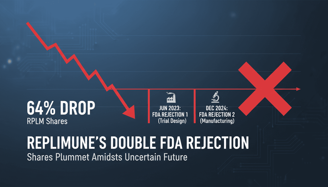 Replimune Group's Shares Drop 64% Following FDA's Second Rejection of RP1 Application