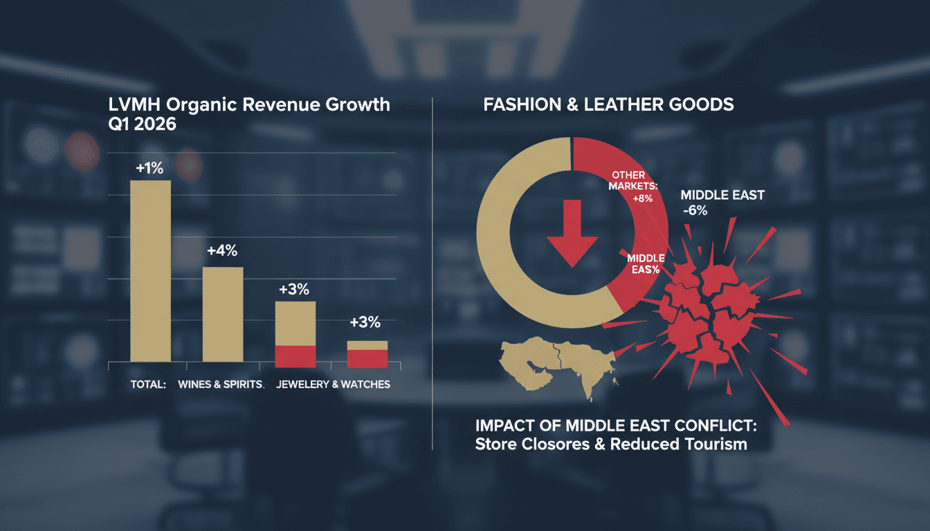 LVMH Reports 1% Organic Revenue Growth Despite Middle East Conflict Impacting Fashion Division