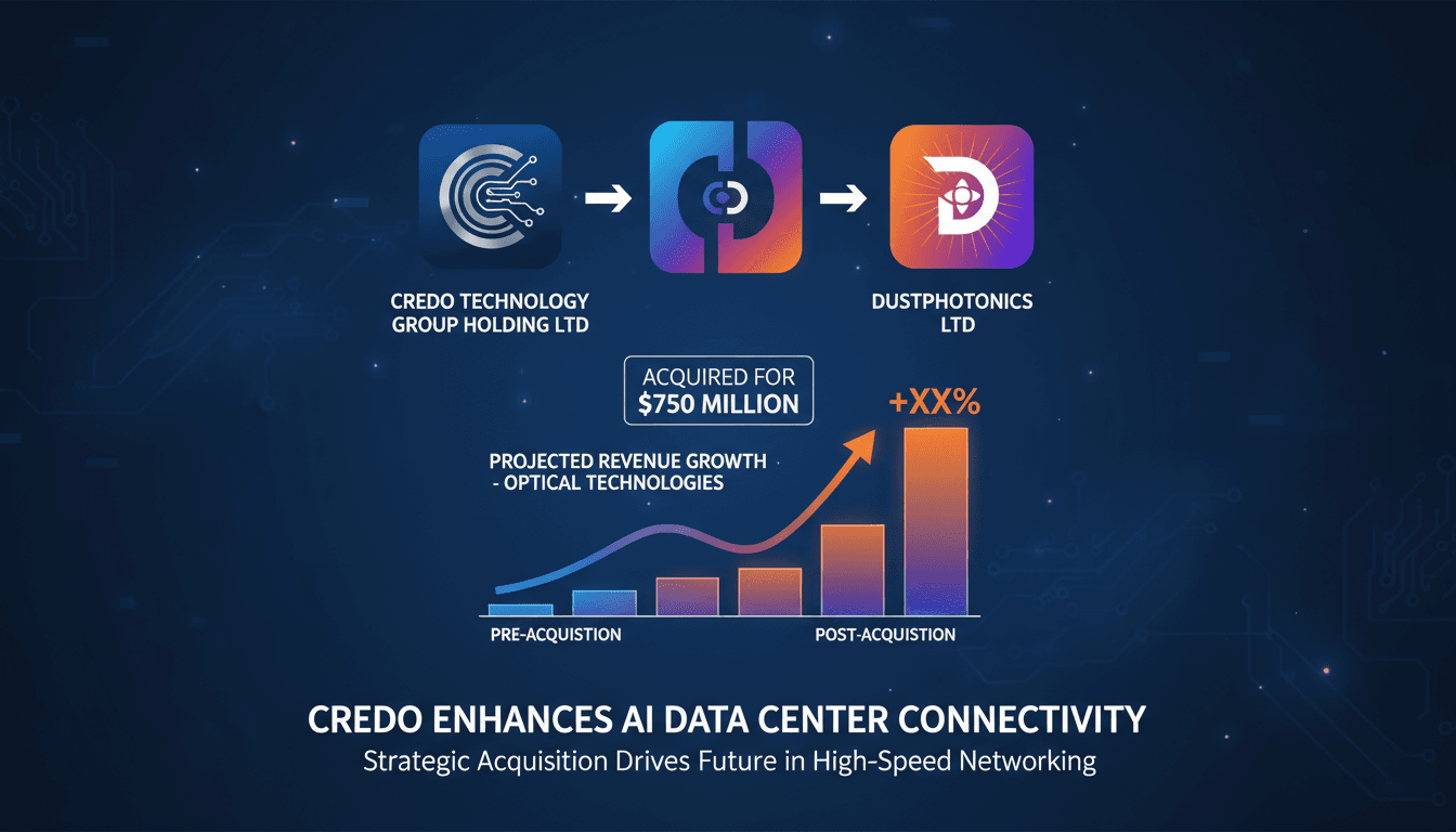 Credo Technology Group Holding Ltd Acquires DustPhotonics Ltd for $750 Million