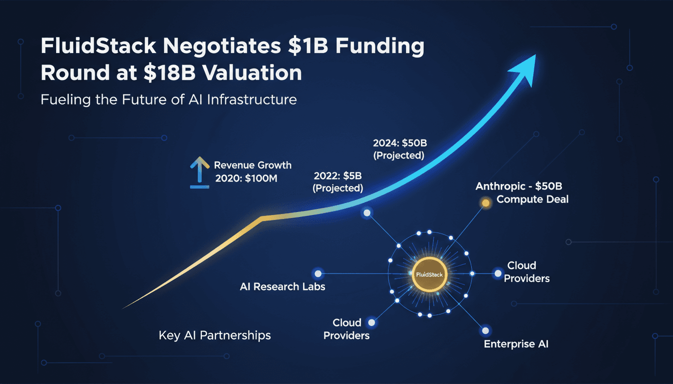 FluidStack Negotiates $1 Billion Funding Round at $18 Billion Valuation