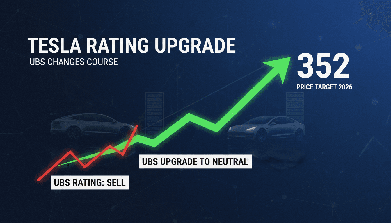 UBS Upgrades Tesla Rating to Neutral with $352 Price Target for 2026