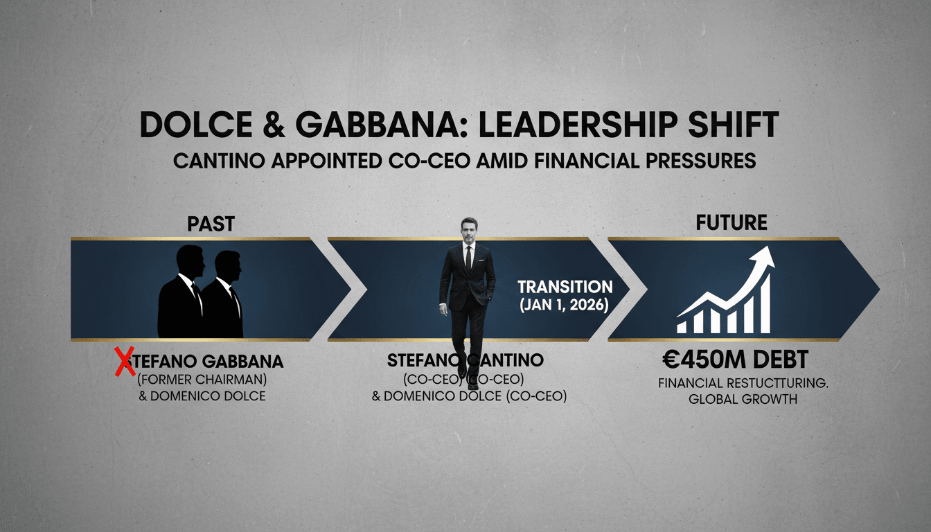 Dolce & Gabbana Appoints Stefano Cantino as Co-CEO Following Gabbana's Resignation