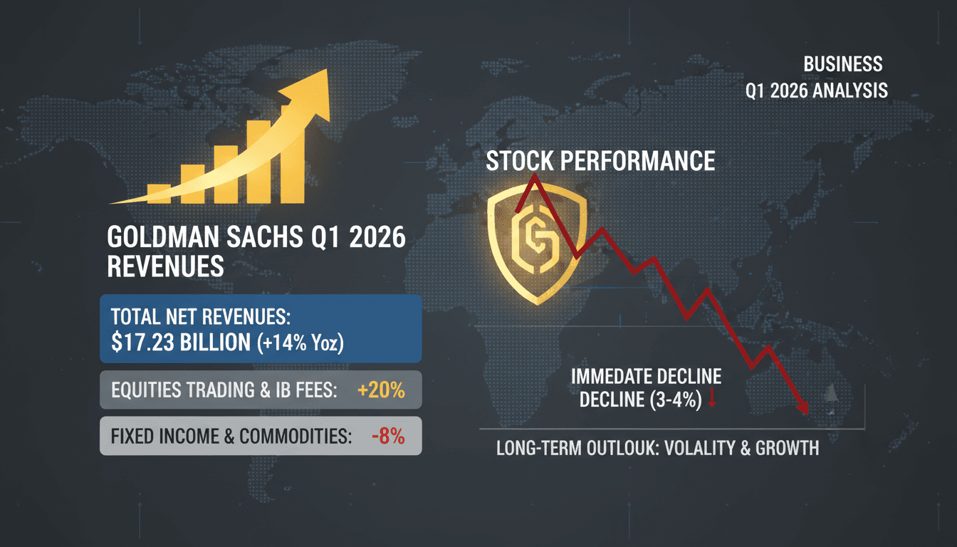 Goldman Sachs Reports Record Q1 2026 Revenues Despite Stock Decline