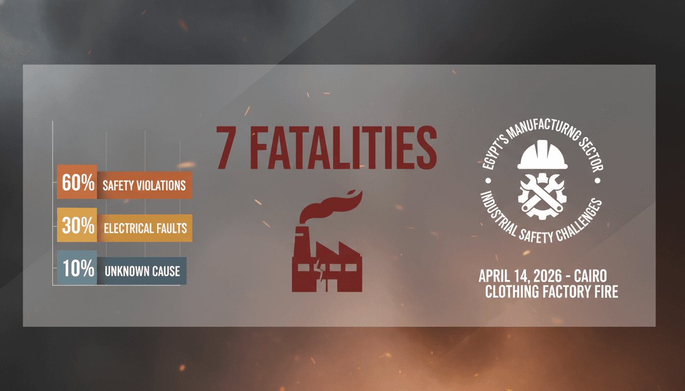 Fire at Cairo Clothing Factory Results in Seven Fatalities