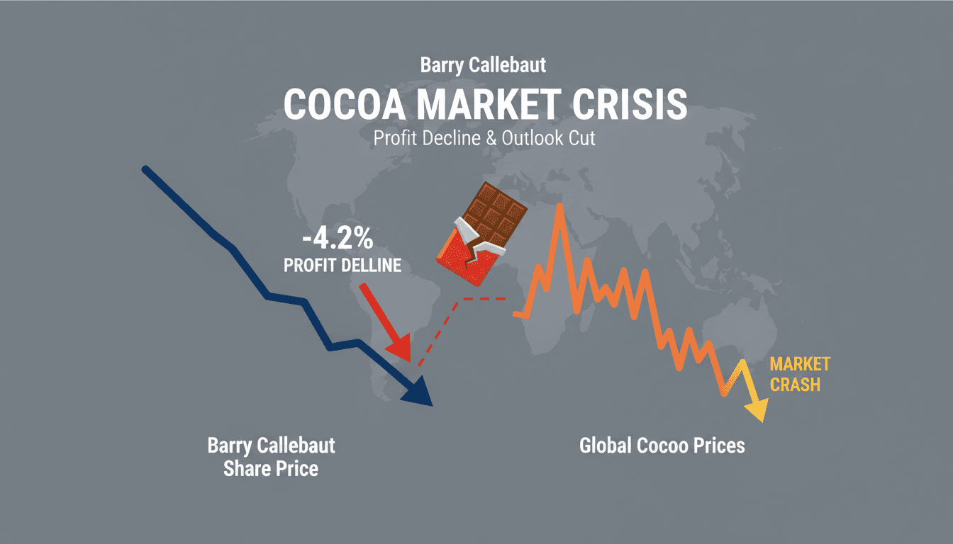 Barry Callebaut Reports 4.2% Profit Decline and Cuts Full-Year Outlook Amid Cocoa Market Crisis
