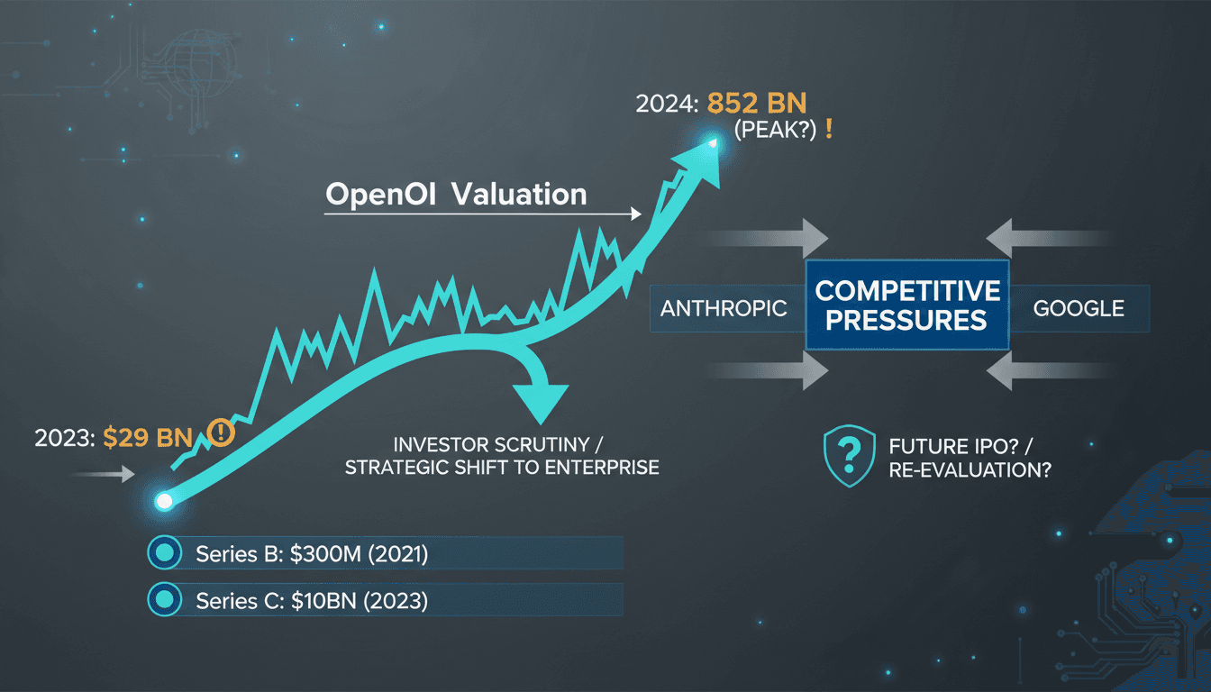 OpenAI's $852 Billion Valuation Under Investor Scrutiny Amid Strategic Shift to Enterprise
