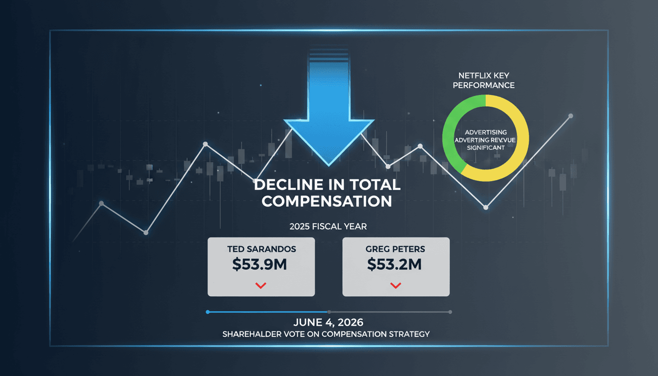 Netflix Co-CEOs Report Decline in Total Compensation for 2025