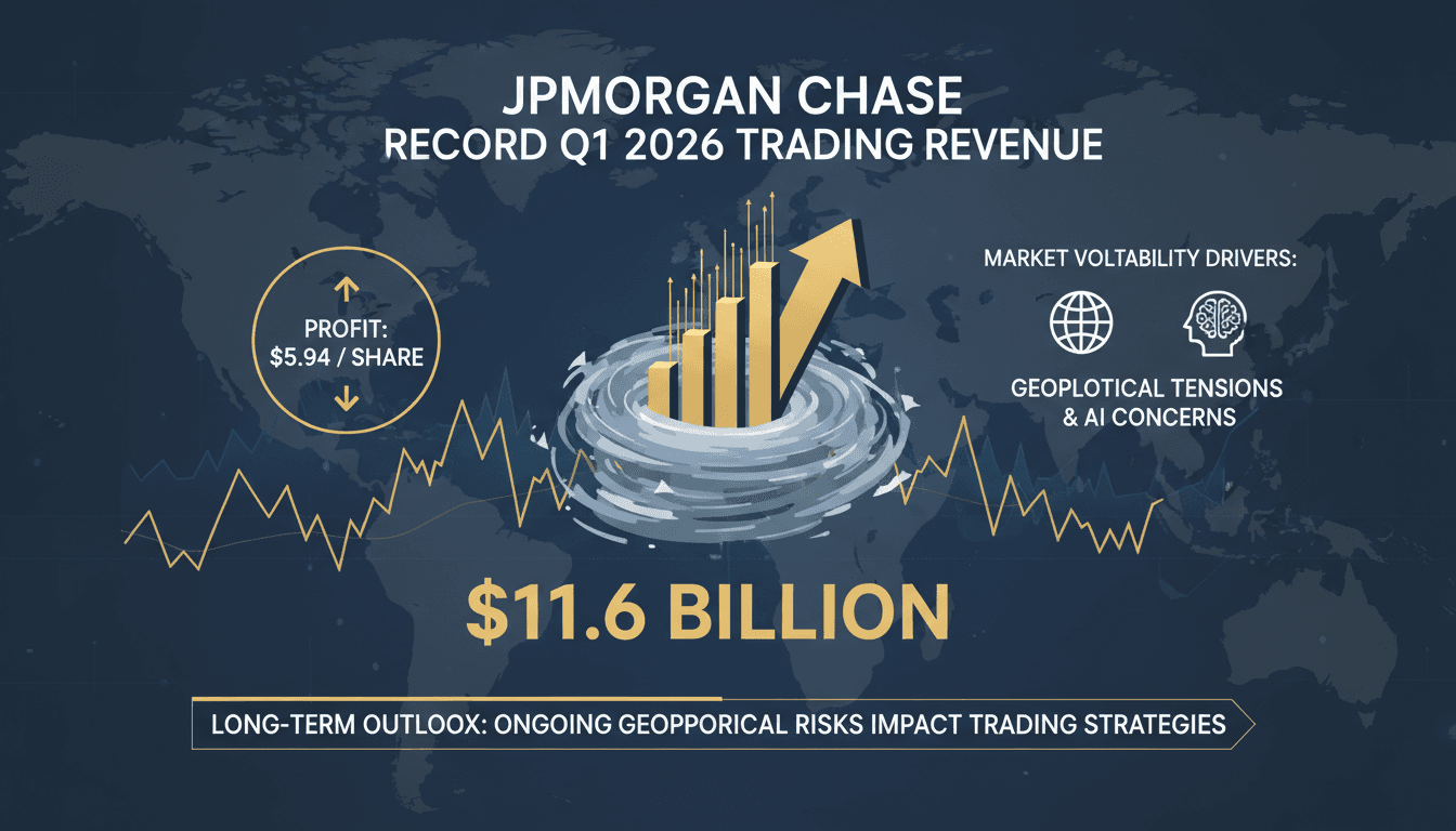 JPMorgan Chase Reports Record Q1 2026 Trading Revenue Amid Market Volatility