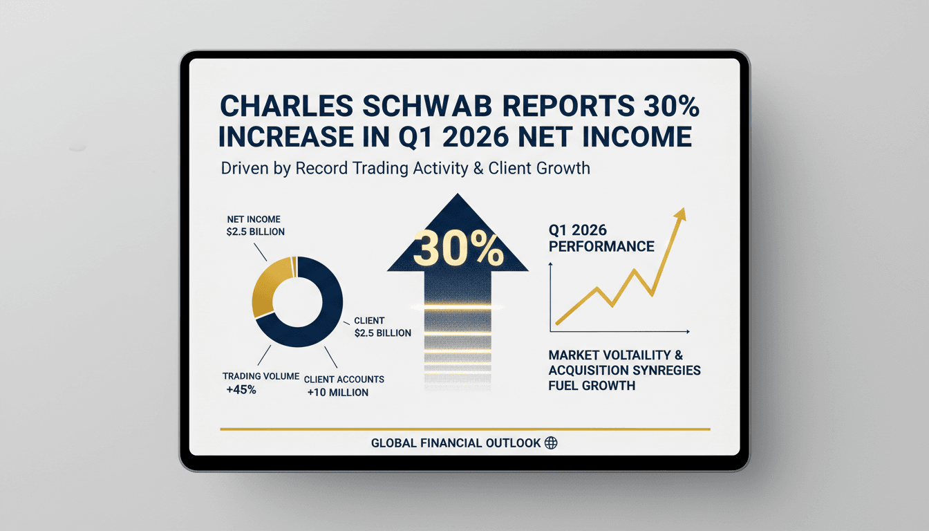 Charles Schwab Reports 30% Increase in Q1 2026 Net Income Driven by Record Trading Activity