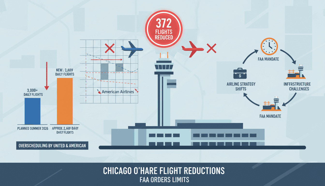 FAA Orders Flight Schedule Reductions at Chicago O'Hare Airport