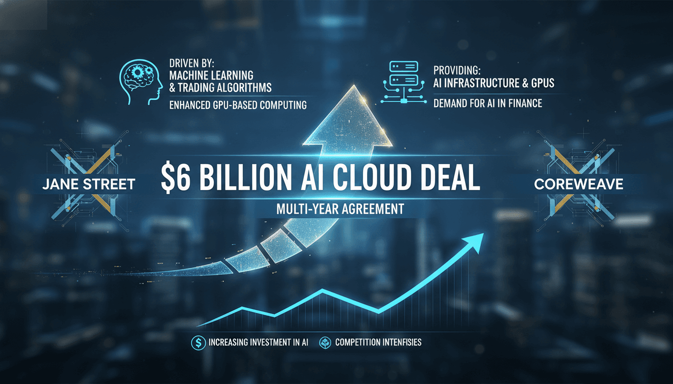 CoreWeave Secures $6 Billion AI Cloud Deal with Jane Street