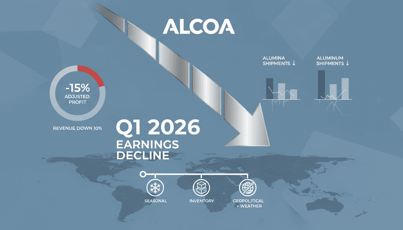 Alcoa Reports Q1 2026 Earnings Decline Due to Lower Shipments