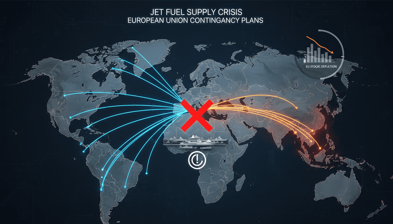 European Union Implements Jet Fuel Contingency Plans Amid Supply Crisis