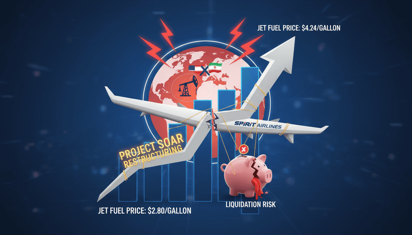 Surge in Jet Fuel Prices Threatens Spirit Airlines' Bankruptcy Restructuring Efforts
