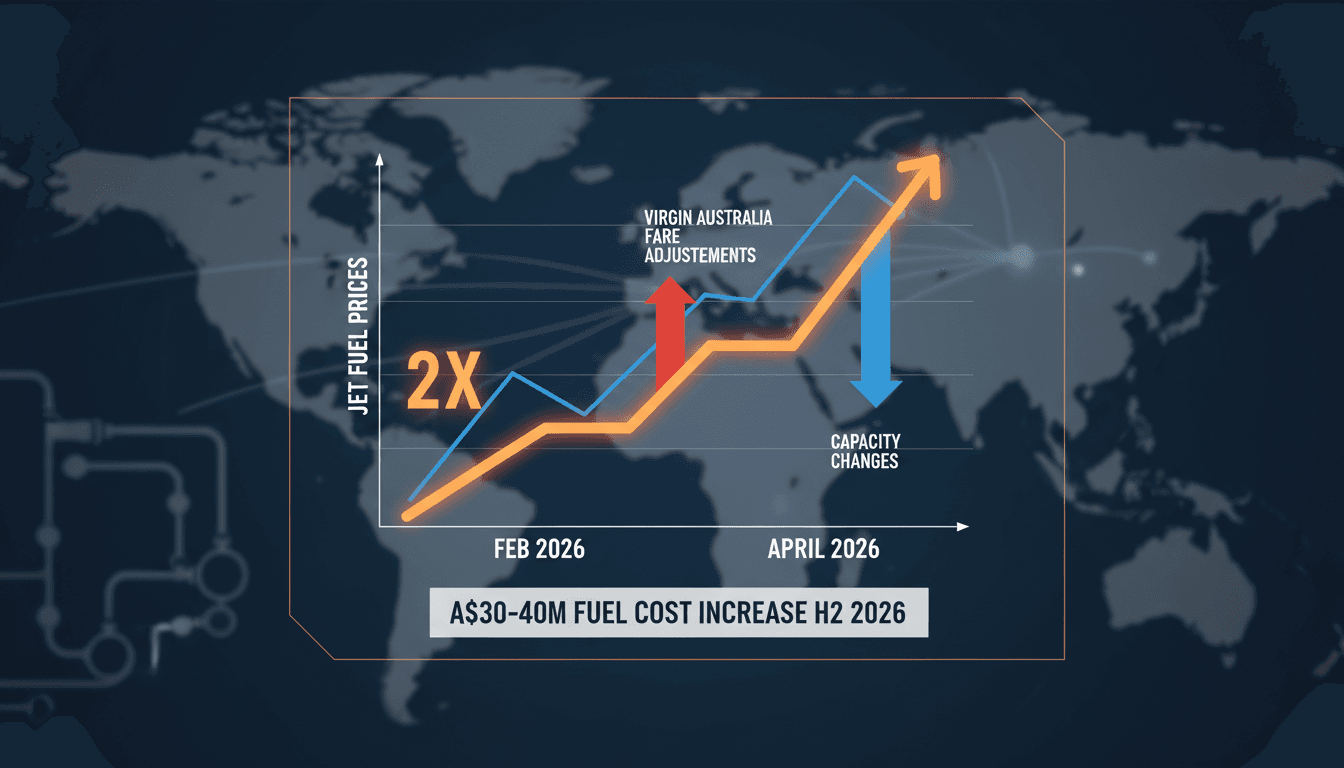 Virgin Australia Projects Significant Fuel Cost Increase Amid Middle East Conflict