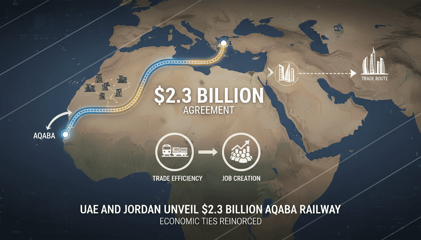 UAE and Jordan Sign $2.3 Billion Agreement for Aqaba Railway Development
