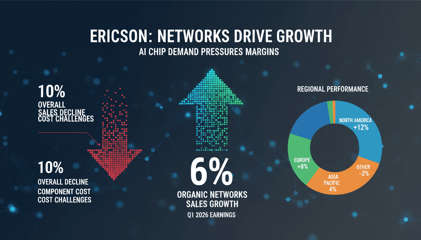 Ericsson Reports Q1 2026 Earnings with Focus on Networks Growth Amid Component Cost Challenges