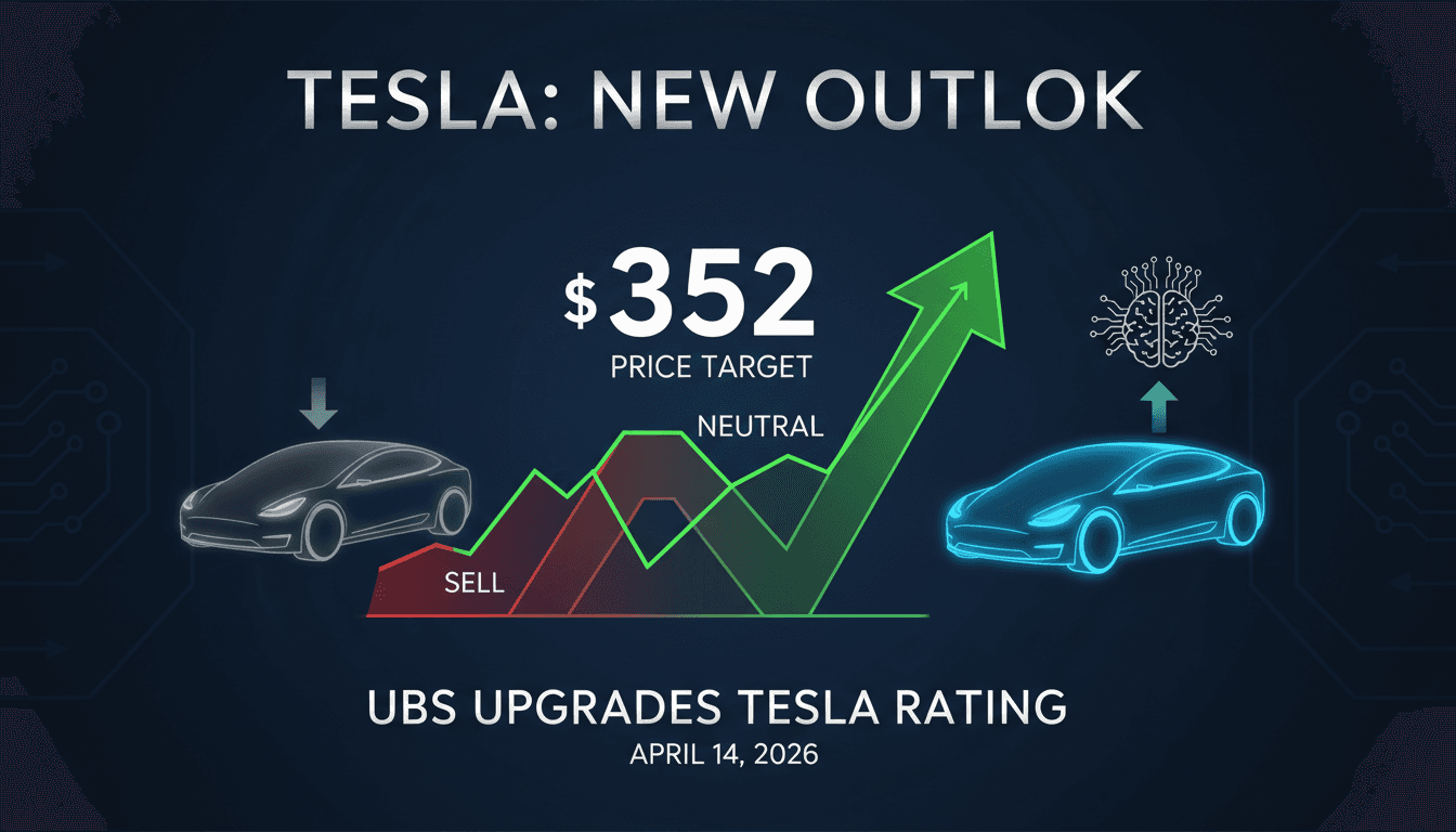 UBS Upgrades Tesla Rating to Neutral with Price Target of $352