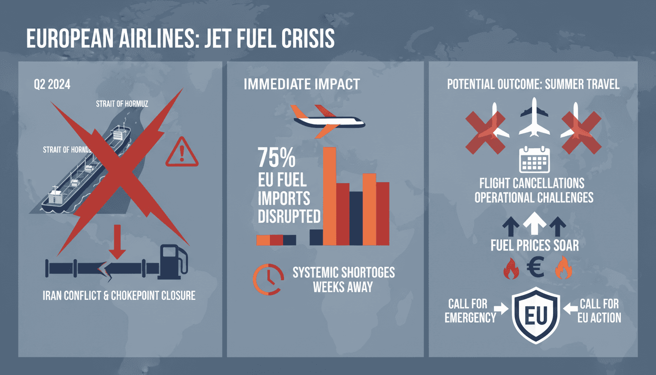 European Airlines Call for EU Action to Address Jet Fuel Shortage Amid Iran Conflict