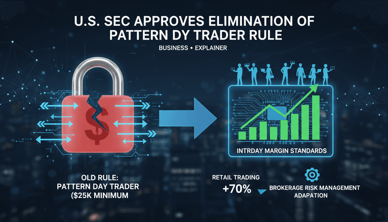 U.S. SEC Approves Elimination of Pattern Day Trader Rule